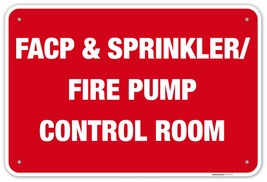 FACP & Sprinkler/ Fire Pump Controll Room Signs