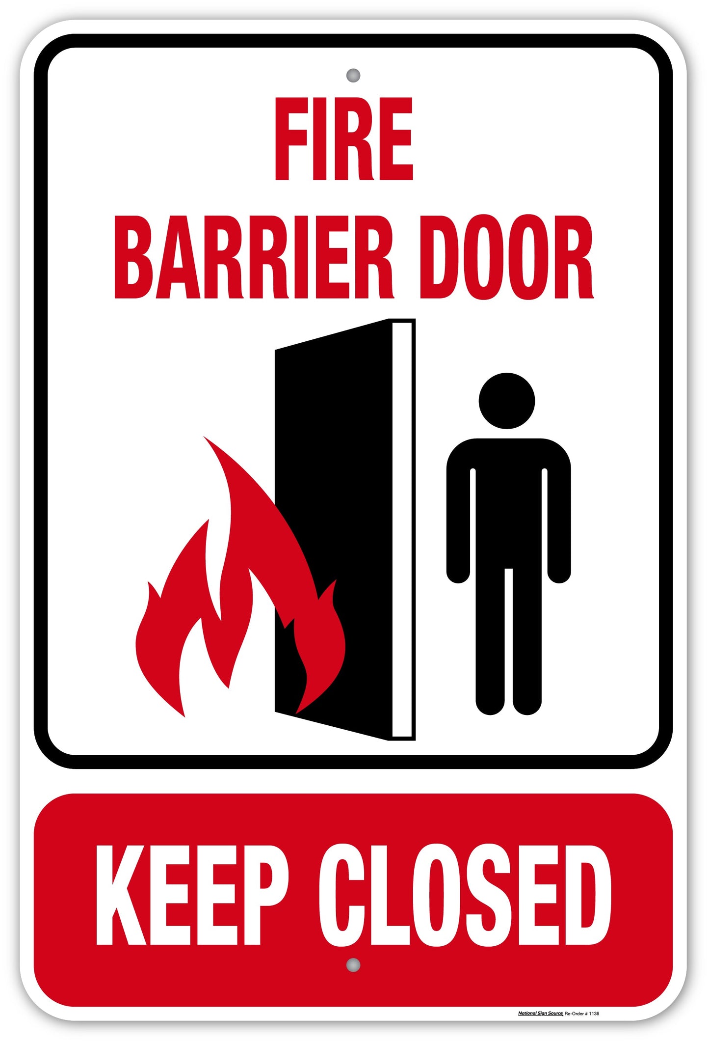 Fire Barrier Door Signs